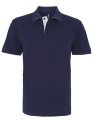 Heren Polo Asquith & Fox Classic Fit Contrast navy-Wit
